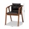Baxton Studio Marcena Mid-Century Modern Black Imitation Leather Upholstered 2-Piece Wood Dining Chair Set Set of 2 188-11663-ZORO - alternate 7